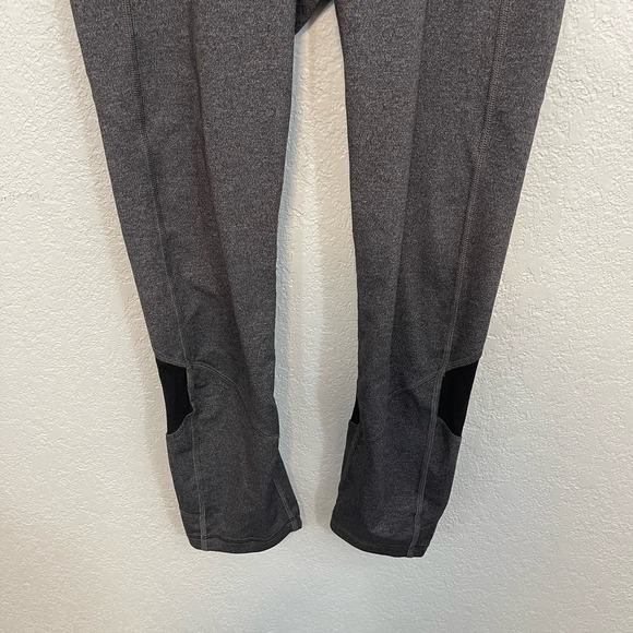 Lululemon Pace Rival 22" Crop Full-On Luxtreme Leggings Heathered Black Grey 4 - Picture 10 of 14
